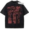 Death Note Manga Light Yagami & Ryuk Graphic Oversized Vintage Washed Streetwear T-Shirt Top for Anime & Manga Fans