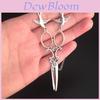 Gothic Steampunk Bird Pendant Necklace For Women With Alloy Cross Chain