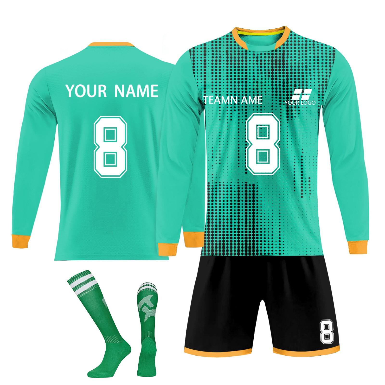 

Комплект персонализированных рубашек для мужчин и девочек с именем и номером, футбольные майки на заказ для мальчиков, тренировочный костюм XS