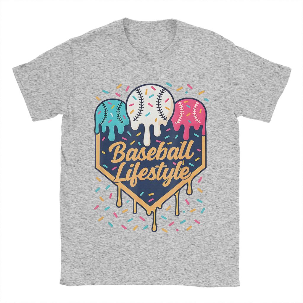 Baseball Life Style 101 Apparel Youth Drip Baseball TShirt Summer Fashion T Shirts Unisex Cotton O Neck Y2K Funny Tops