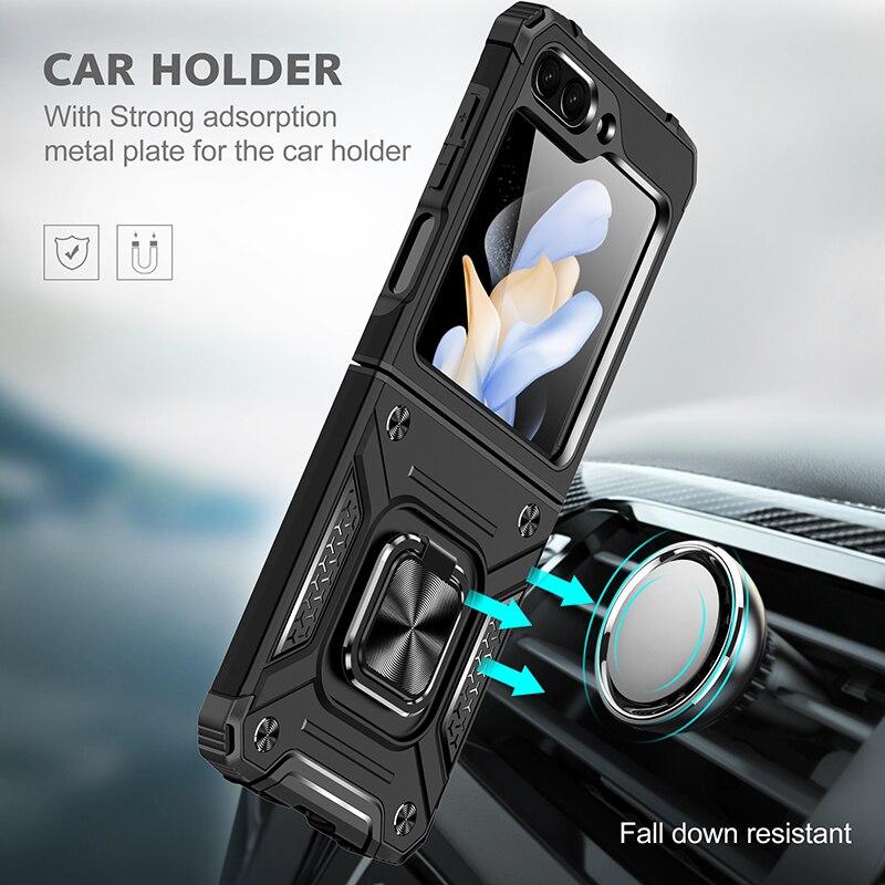 Skládací pouzdro na mobilní telefon pro Samsung Galaxy Z Flip 5 Flip5 Zflip5 5G Hard Protecton Kickstand Covers