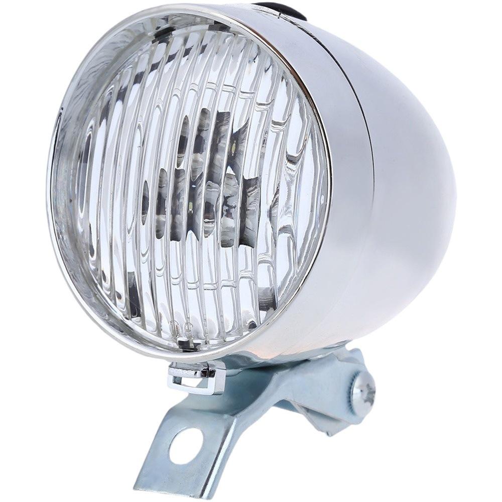 1Pc Bike Headlights Mountain Bike Vintage Headlights 3LED Riding Lights, Front Lights, Night Riding Gear