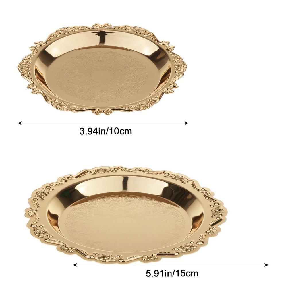Metall Guldplattor Frukthållarplattor Porslin för/ Bankettmiddag