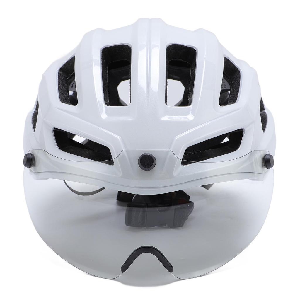 Bike Helmet with Magnetic Photochromic Goggles PC EPS Windproof Impact Proof Lightweight Breathable Cycling Helmet for