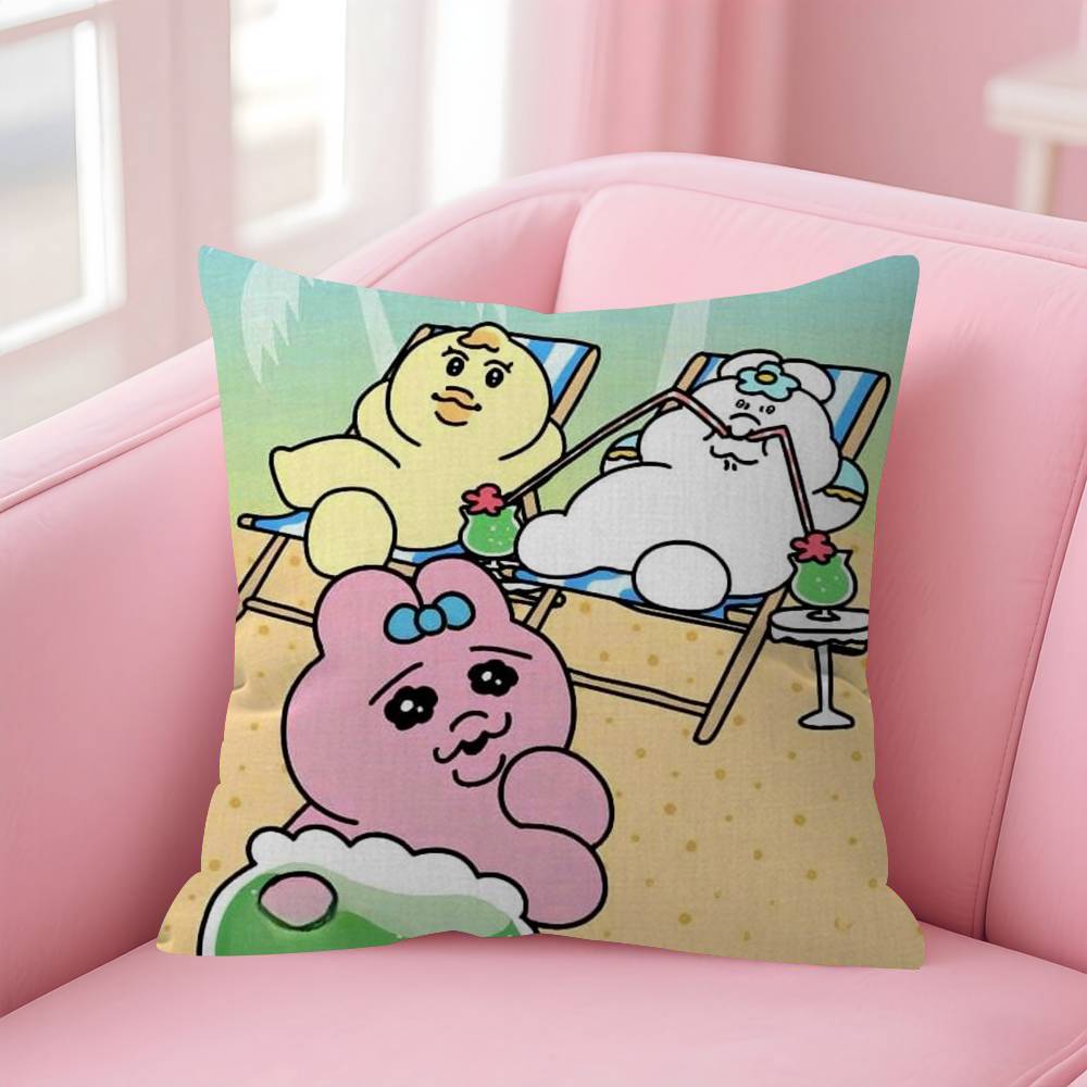 Kawaii OOpanchu Usagi  Maple Design Cushion Cover Happy Autumn Harvest decor Holiday Decorati Pillow Cover