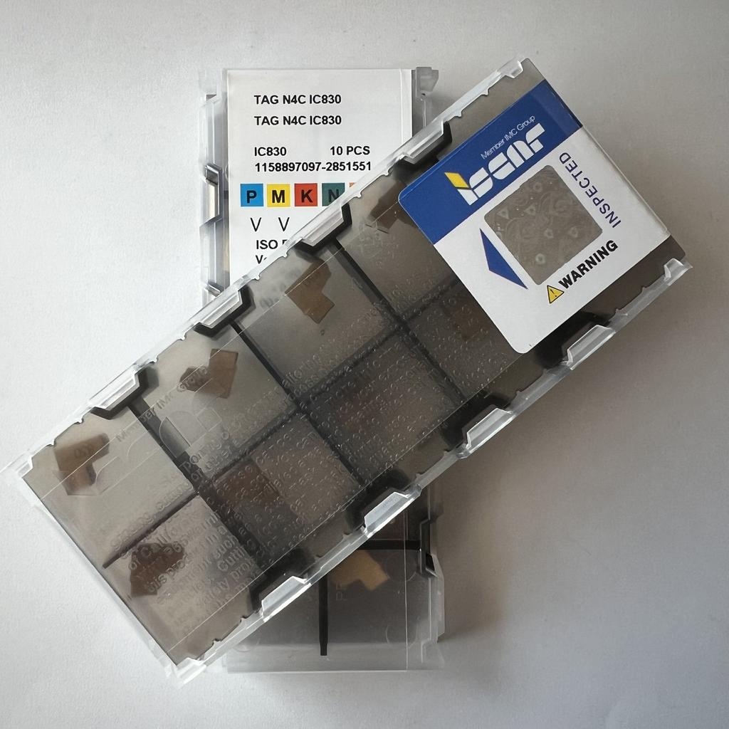 ISCAR / TAGN4C IC830 / Industrial indexable carbide inserts 10 Pcs