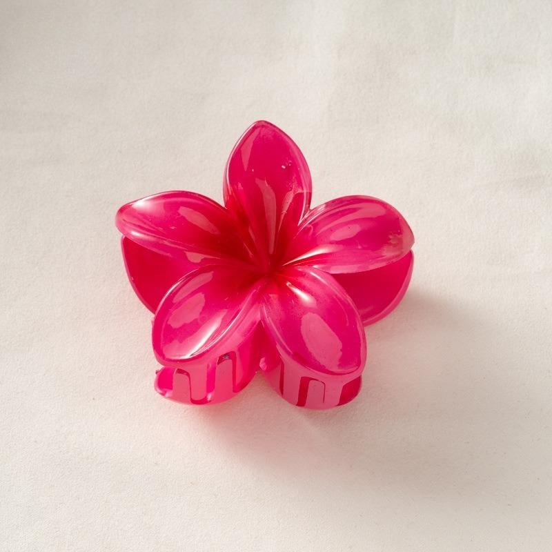 8CM Acrylic Fashion Hair Claws Headwear Accessories Gradient Flower Hair Clip Women Large Flower Hair Claws Crab Clamp Barrettes