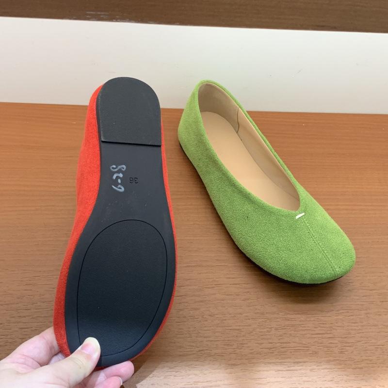 2025 summer retro matte suede flat-soled beanie shoes versatile comfortable soft-soled shoes candy women's single shoes ladyshoes