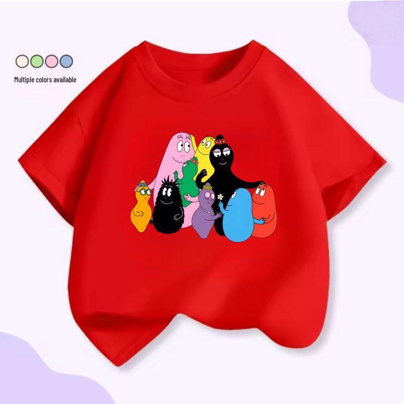 Classic Barbapapa Family Kids Cartoon Cotton T-shirt - New 2025 Style