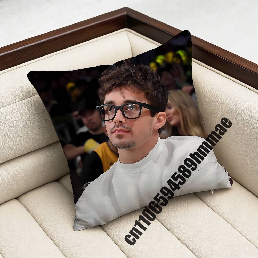 For CCharles Leclerc Throw Pillow Case Sham xcm xcm Square Car Pillowcase Pad Cushion Cover