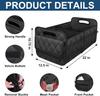 Universal Car Trunk Storage Box Foldable Pu Leather Multifunctional Organizer For Vehicle Interior Automotive Rear Boot Box