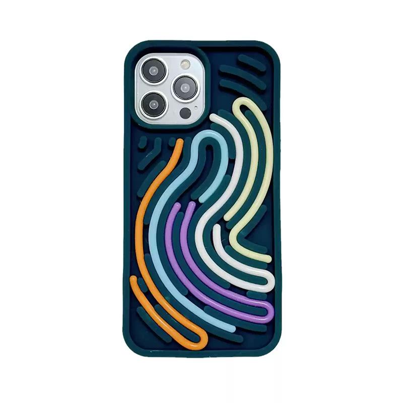 Divertente Tavola Attività Sensoriale Custodia Decompressione in Silicone per Telefono per iPhone 16 15 14 13 12 11 17 Pro Max Cover Posteriore Morbida