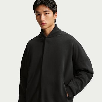Nike Jackets Men's Black Baseball Collar Moderate