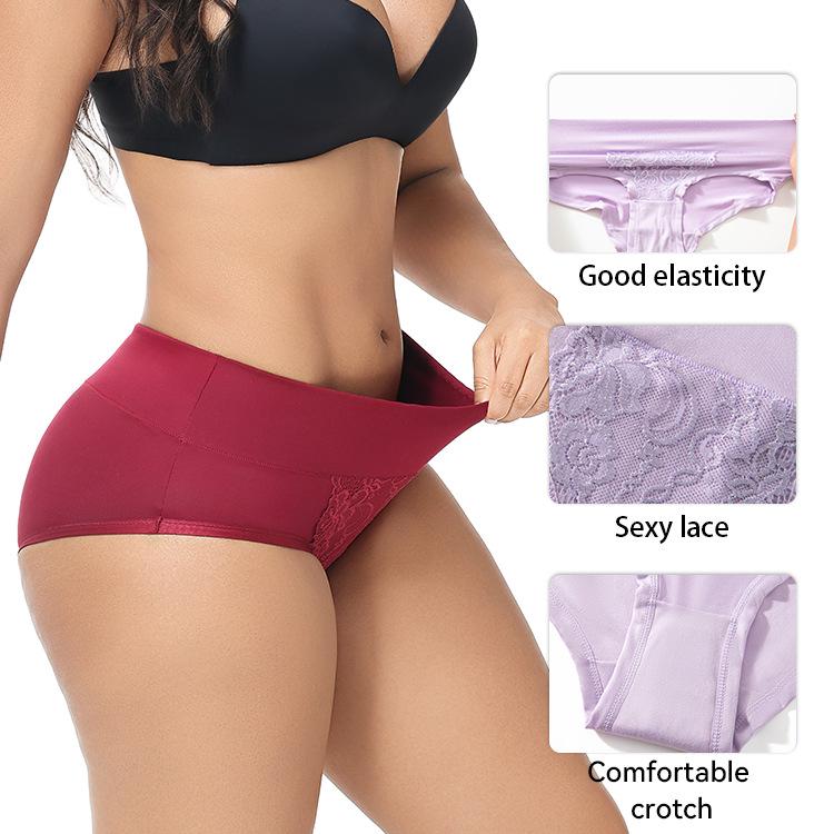Plus Size European & American Lace Thong Bikini Panties - Sexy, Cross-Border Design