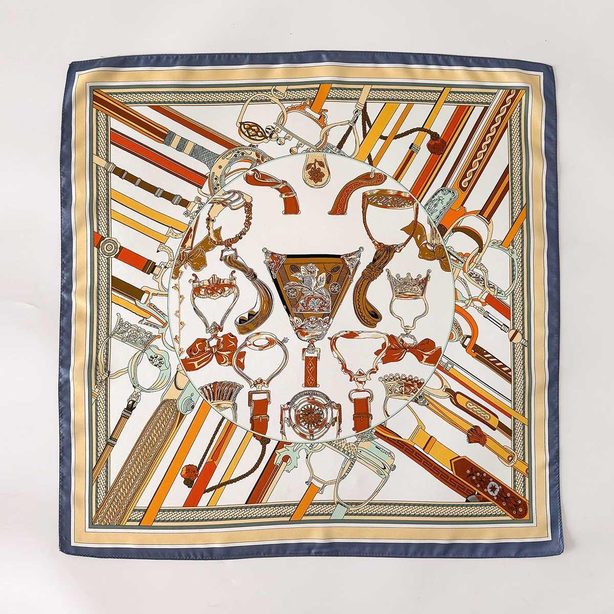 

100% Натуральный Твиловый Шелковый Шарф для Женщин 65см Галстук на Шею Двусторонний Женский Фуляр Шаль Накидка Квадратный Платок Хиджаб Шарфы Twill Silk 65x65cm