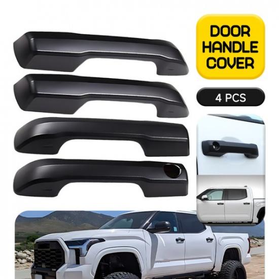 For Toyota Tundra   2024 4PCS Matte Black Door Handle Cover Overlay Set