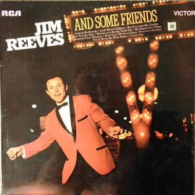 LP Record JIM REEVES - And Some Friends SF8022 RCA Victor 1969 UK Folk Used