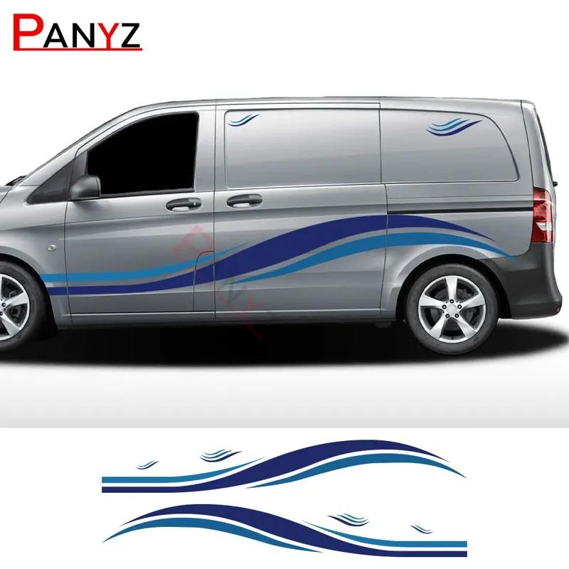6Pcs/Lot Car Stickers Graphics Camper Van Decals For Peugeot Boxer Citroen Jumper Fiat Ducato Motorhome Tuning Accessories