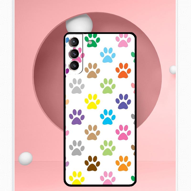 Cat Dog Paws Case For Samsung Galaxy S25 Ultra S21 S22 S23 S24 Ultra S9 S10 S20 Plus S25 FE Cover Funda