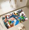 VIKAMA Tung Tung Sahur Italian Brainrot Creative Blankets Non-slip Floor Mats  Bedroom Bathroom  Home Decoration