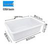Thickened Large White Plastic Tableware Collection Basket