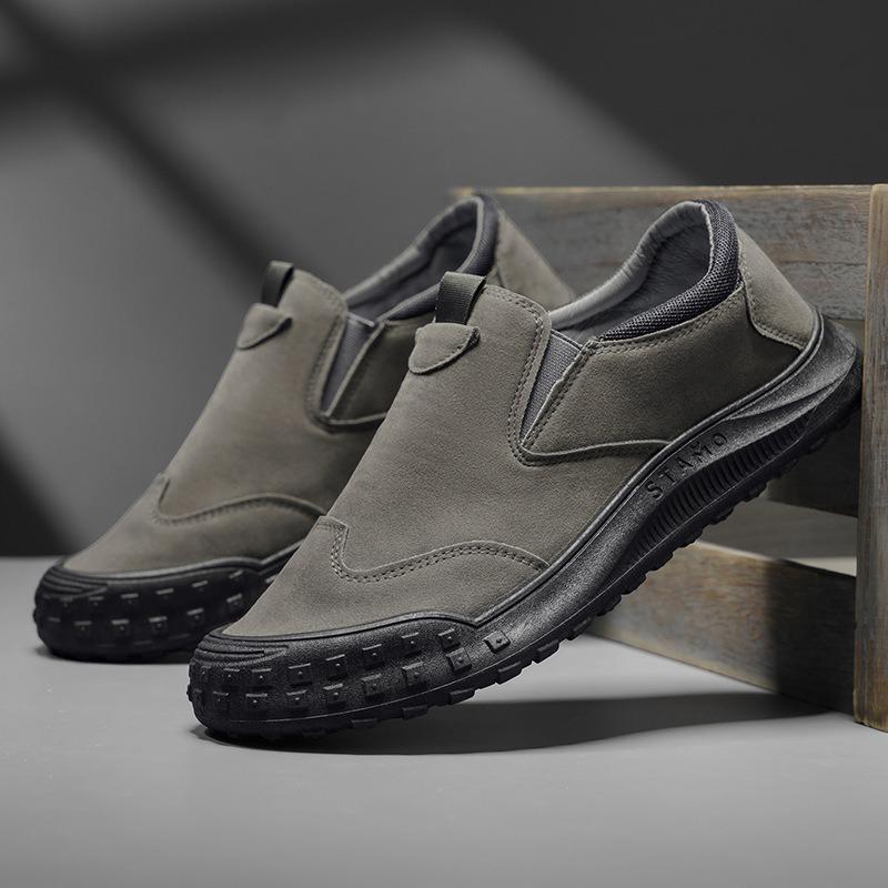 Men S Low Top Waterproof Work Shoes Outdoor Wear Resistant Casual Shoes