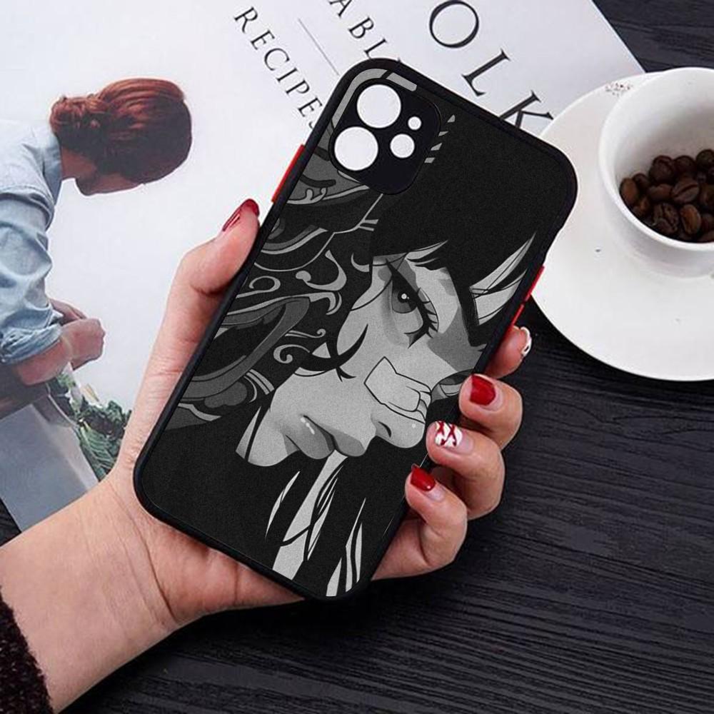 Cute Girl Trend Anime Phone Case For IPhone 14 11 12 13 Mini Pro Max 8 7 Plus X XR XS MAX Translucent Matte Cover