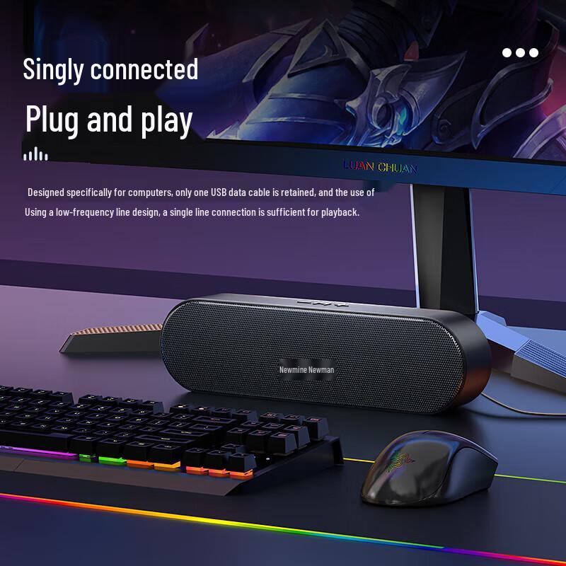 Newman BT66 Wired Desktop Gaming Speaker