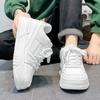 Classic Platform Men's Winter Sneakers Comfort Leather Skateboarding Shoes Men Lace-up White Sneakers Men Zapatillas De Skate