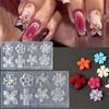 Silikon Nail Art Dekorationen Form DIY Nail Art Werkzeuge 3D Blume Epoxidharz Form für Ohrringe Anhänger Schmuckherstellung