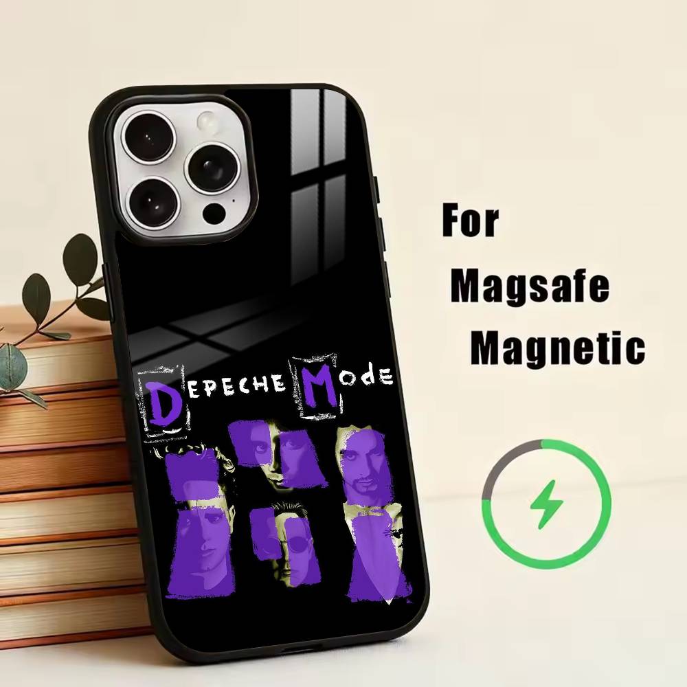 DM-Depech Band Mode  Phone Case For iPhone17,16,15,14,13,12,11 Plus,Pro Magnetic with Magsafe Wireless Charging