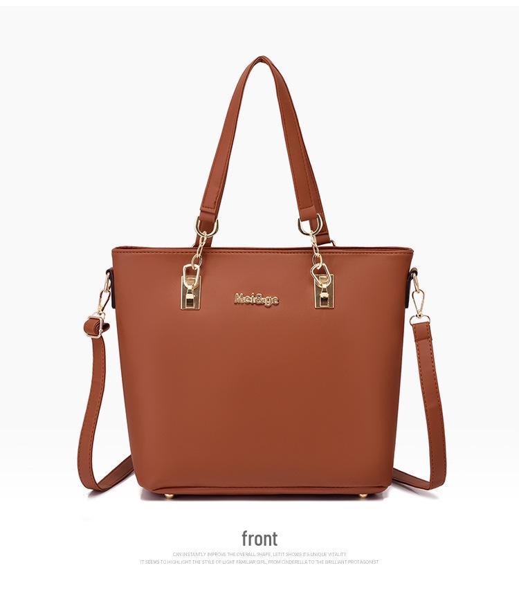 2023 Women's European & American Fashion Six-Piece Mother-Child Handbag Set: Large Capacity Shoulder & Crossbody Bag