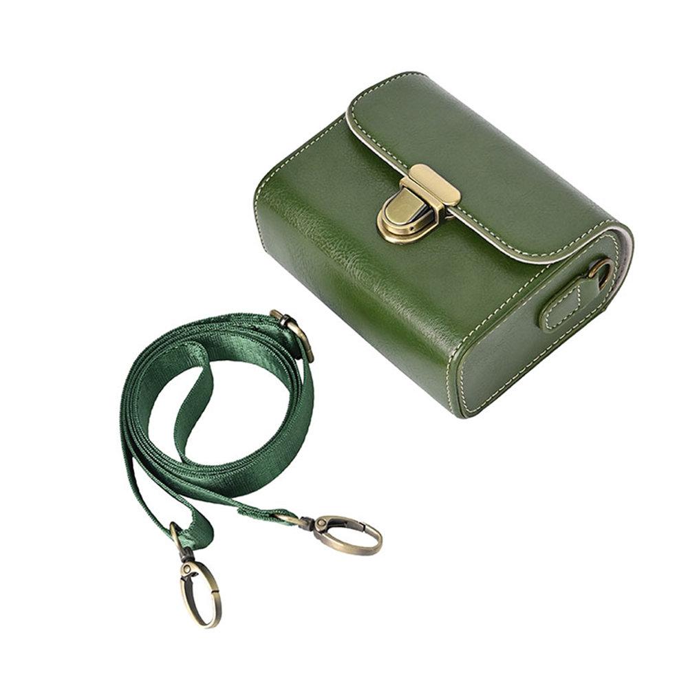 PU Leather Camera Bag Case For Canon SX740 SX730 G7X2 G7X3 G9X G9X2 M100 M200 Ricoh GR GR2 GR3 Sony ZV1F ZV1M2 ZV1