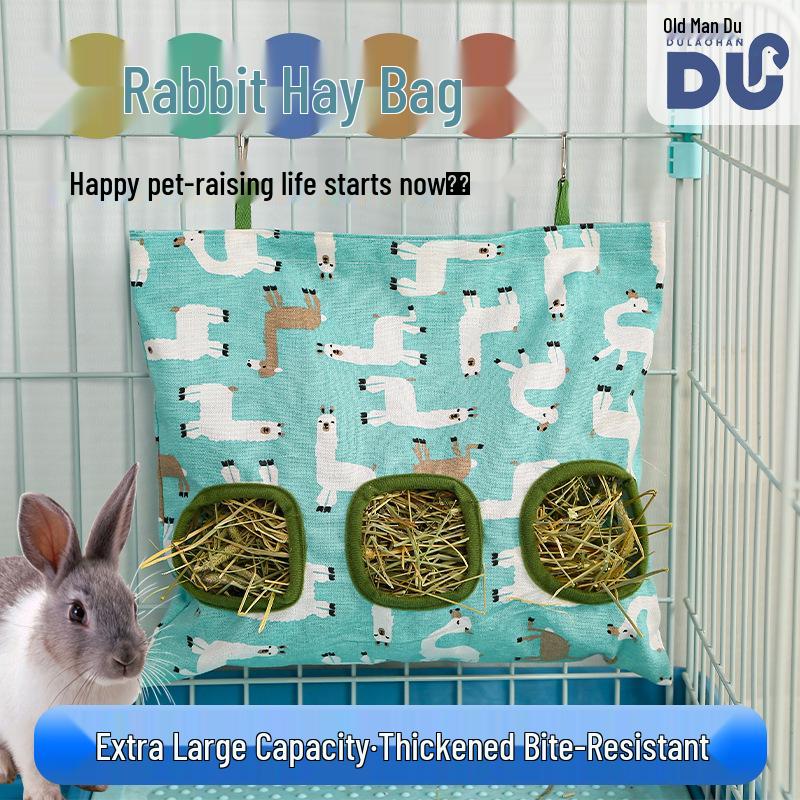 Hanging Hay Bag for Rabbits and Guinea Pigs - Cross-Border Grass Feeding Accessory