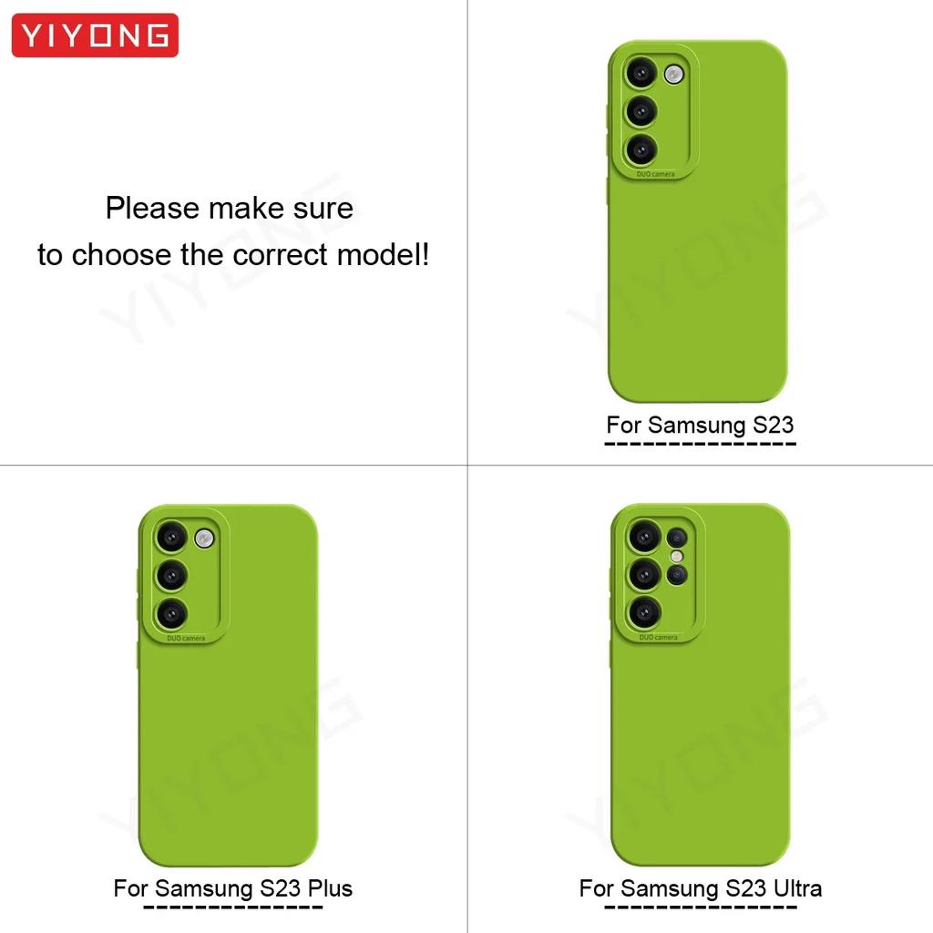 S22 Case Square Liquid Silicone Soft Cover For Samsung Galaxy S22 S25 Ultra S23 S24 Plus S22+ S23+ S24+ S25+ Phone Cases