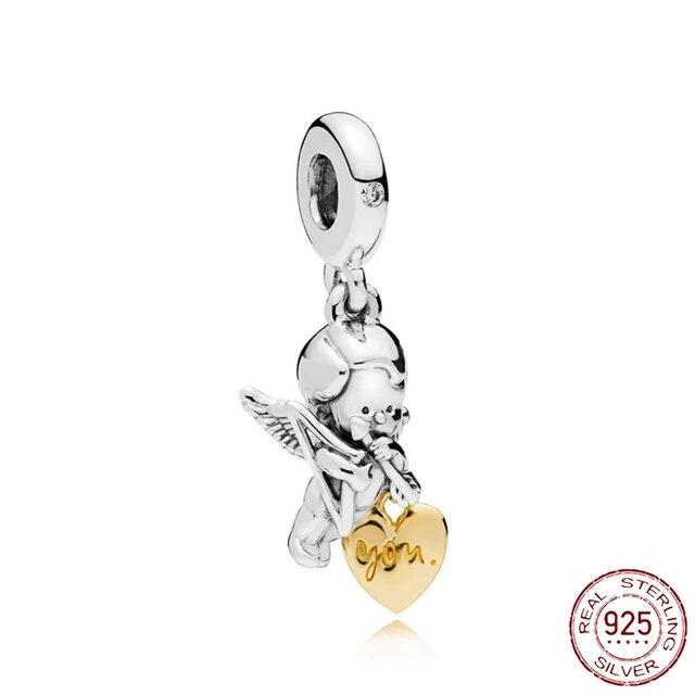 925 Sterling Sølv Hjerte & Mamma Dangle Dream Catcher Charm Fit OriginalNew Armbånd DIY Smykker For Dame Armbånd DiyBeads