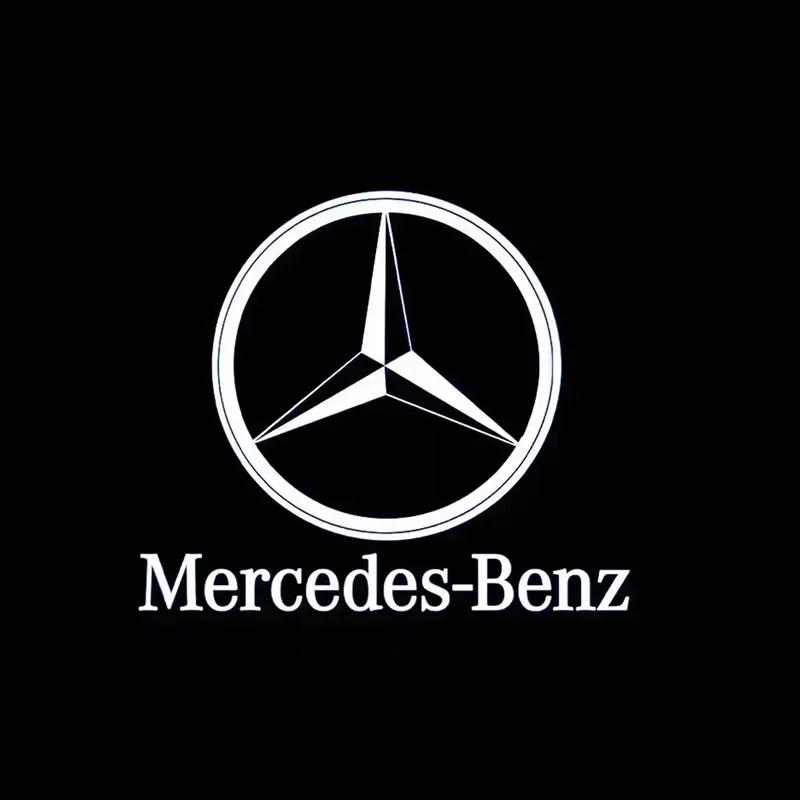 

C200 E200 New For Mercedes Benz 2PCS LED Car Door Welcome Lamps Logo Emblem Ghost Shadow Light Auto Accessories For Mercedes Ben 2PCS