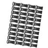 40 Pcs Portable Plastic Clothespins Black Laundry Clips Practical Drying Rack Clips  Clothesline