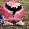 1pc Angel Love Automatic Open/Close Umbrella Compact Folding Umbrella with 8-Rib Shaft for Women/Men, Elegant Birthday1193S