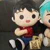 [USED] With Tags. TinyTAN Special Clingy Plush Toys (2 Figures) & Blanket.