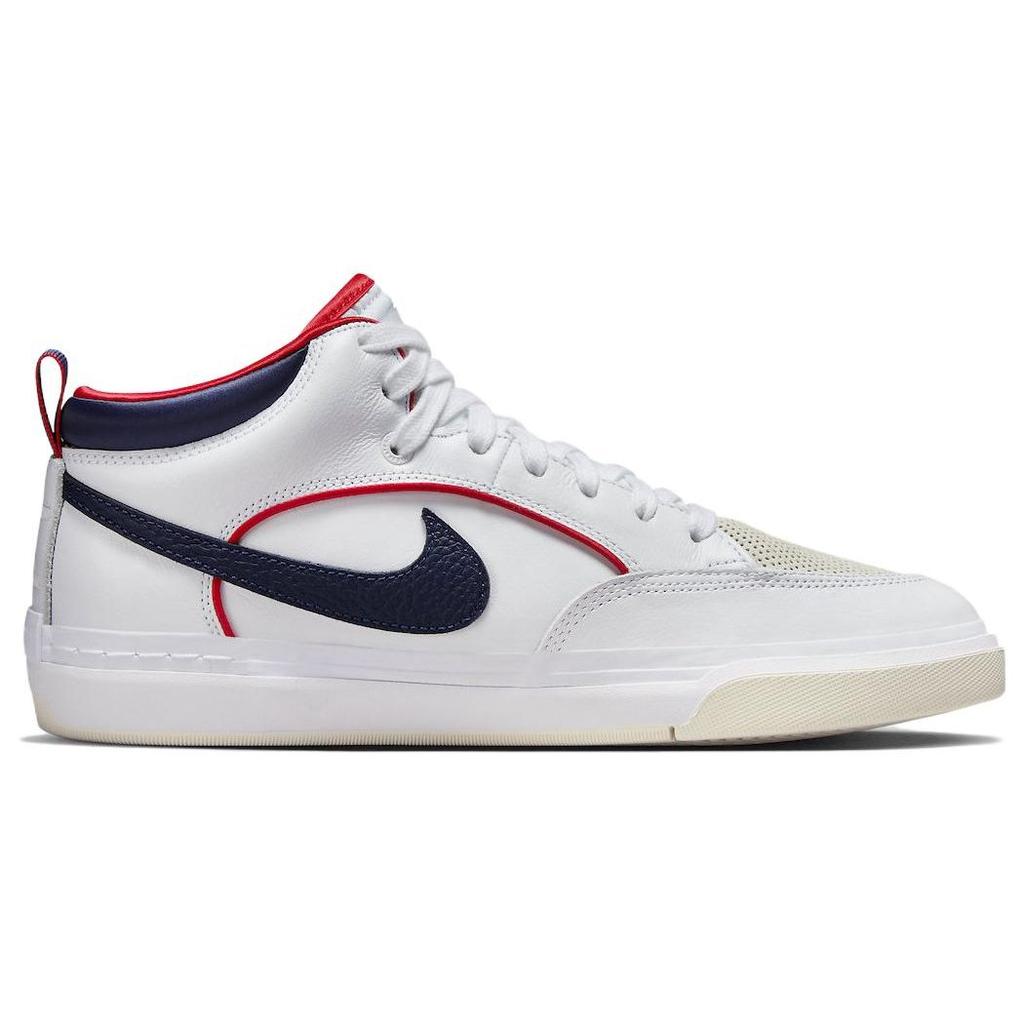 Nike React Leo SB White Midnight Navy Unisex Sneakers University-Red FD0268-100