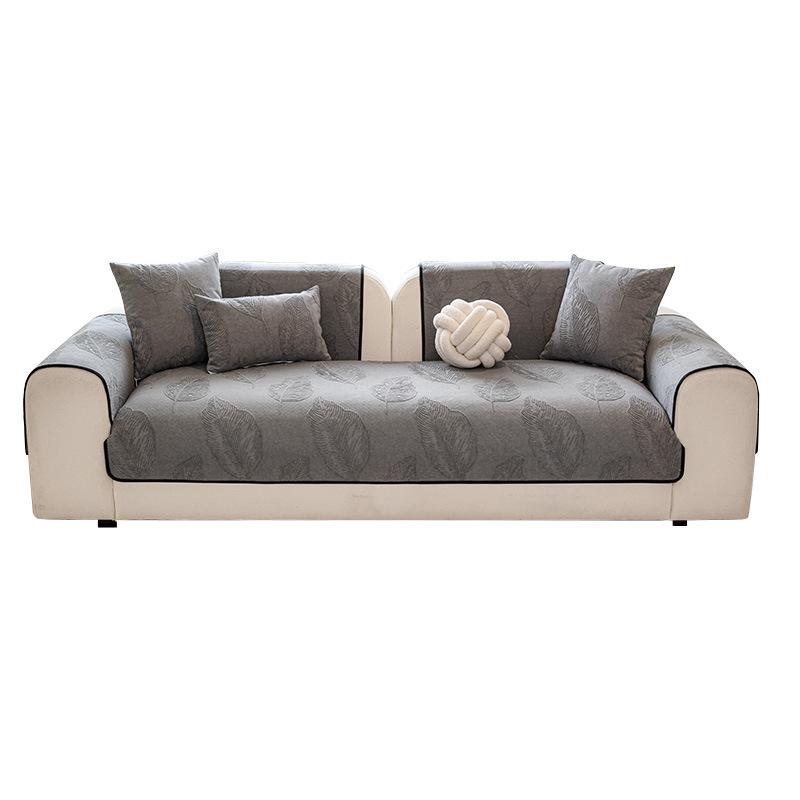 All-Purpose Woven Pattern Sectional Sofa Cover Abrasion-Resistant Complete Coverage Easy Install Sofa Protectors Couch Cap Furniture Case
