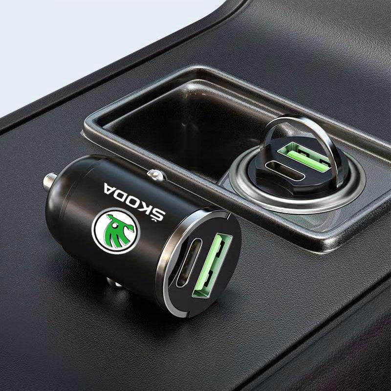 Micro Auto Schnelllader Fahrzeug Zigarettenanzünder Konverterstecker Autozubehör Für Skoda Octavia Superb Rapid Kodiaq Karoq Fabia Kamiq Roomster Citigo