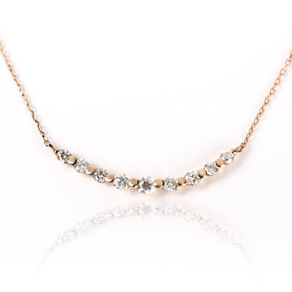 

Намисто Diamond Line Декольте на вибір Рожеве золото Жовте золото Біле золото K18 K18wg K18pg Золотий кулон [Sakiya] 0,1 карата 0,2 карата (Рожевий (0,2 карат))