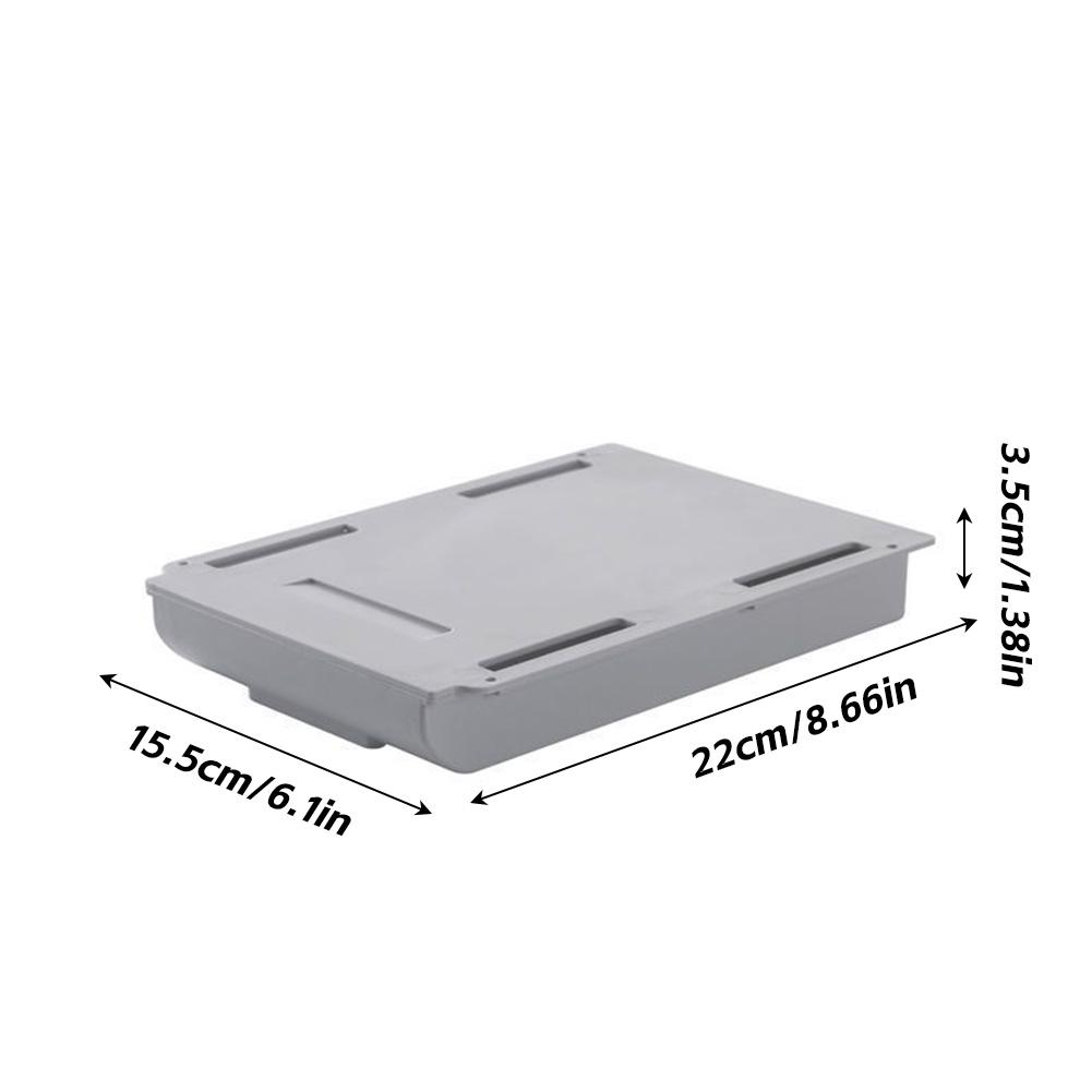 Organisateur de tiroir caché créatif collant petit tiroir sous bureau gain de place adhésif porte-papeterie organisateur usage bureau/maison