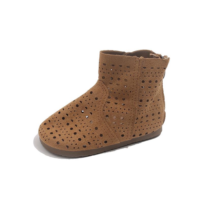 

Girls Short Boots - New Style, Breathable Shoes, Cool Boots 23 кофейный