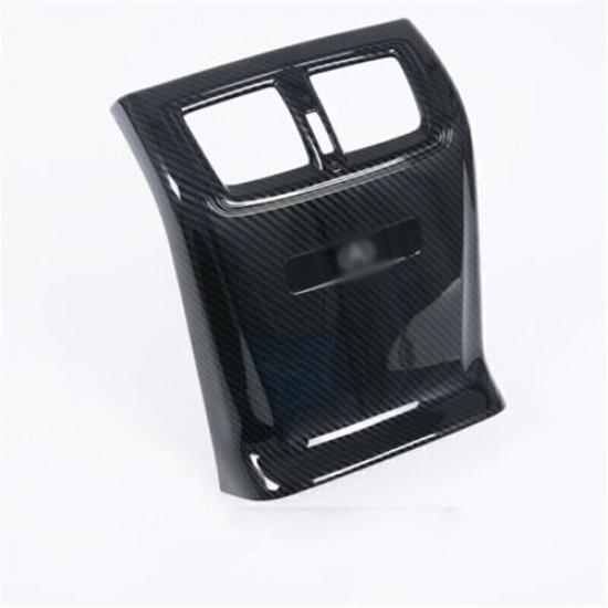 1x Carbon Fiber Rear Armrest Air Outlet Vent Cover Trim For Acura TLX 2015-