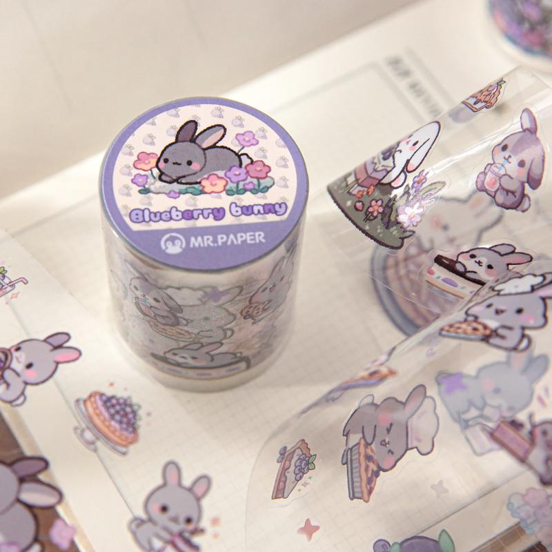 30mm * 2m Kawaii Cartoon Animal Illustration Creative Decorative Tape DIY Handmade Scrapbooking Material Aesthetics Tape