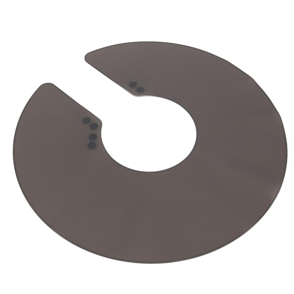 Mantella per Parrucchiere in Silicone per Taglio e Tintura Capelli, Mantellina Impermeabile per Acconciatura, Rotonda, Nera