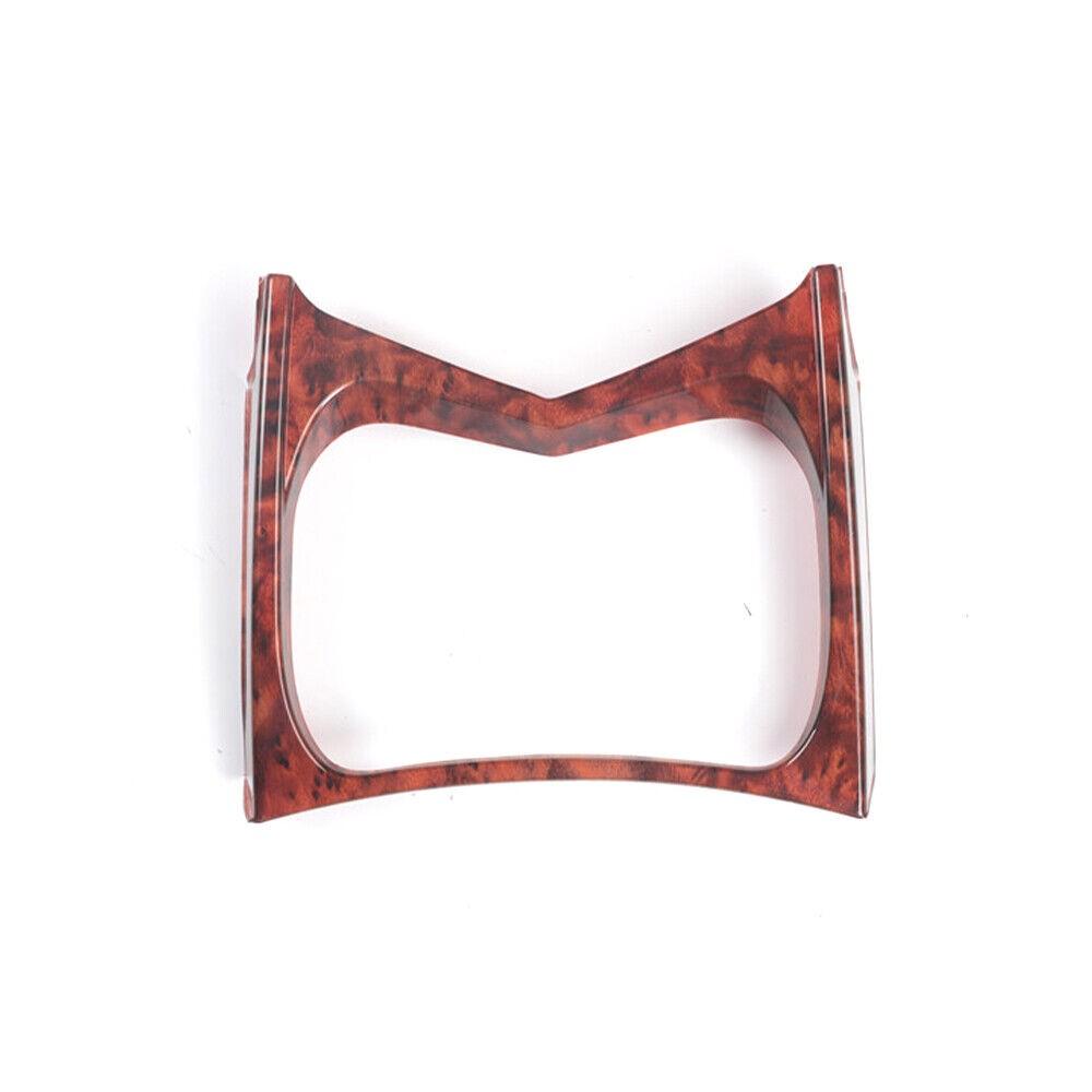 Central Console Water Cup Frame Cover Trim For Cadillac SRX 2010-2016 Wood Grain